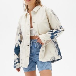 UO BDG Nico Bleached Denim Shirt Jacket